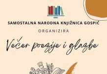 Večer poezije i glazbe u gospićkoj knjižnici