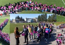 Ružičasta vrpca na Balinovcu: više od 800 učenika poručilo “Mama, budi zdrava!”