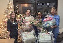 Župan Ličko-senjske županije Petry i gradonačelnik Gospića Milinović darovali prve novorođene bebe u 2026. godini